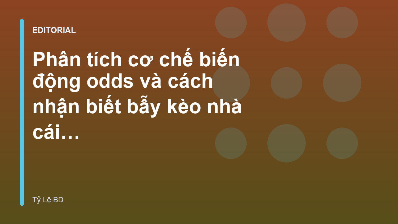 Biểu đồ minh họa biến động tỷ lệ kèo bóng đá